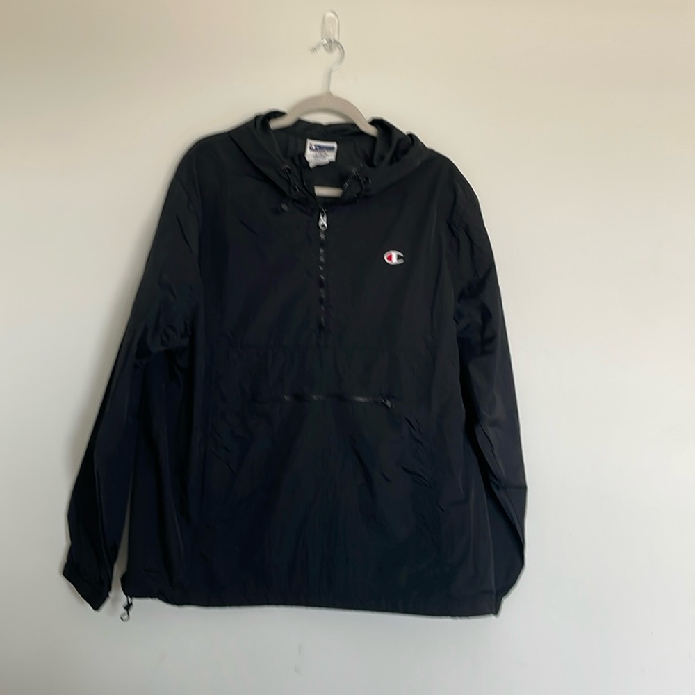 Vintage Champion Men's Windbreaker Pullover Size Large